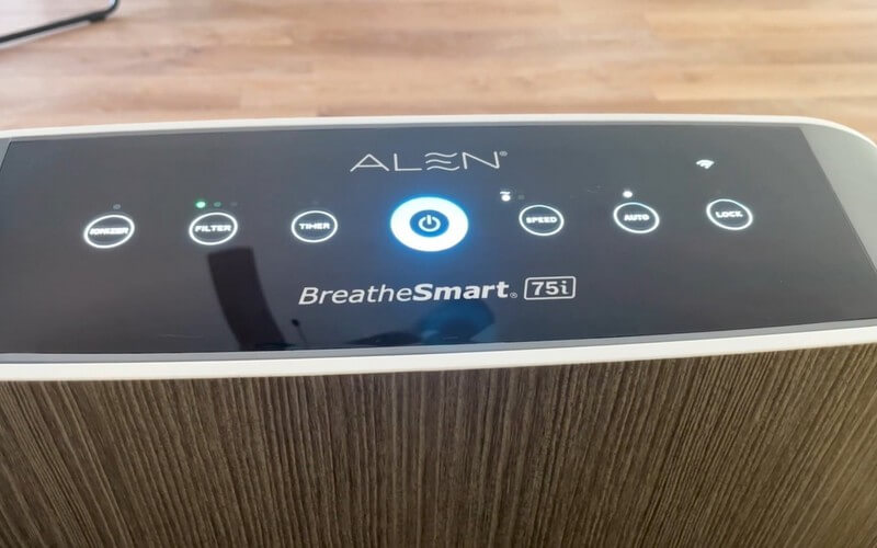 Alen BreatheSmart 75i touchscreen control panel